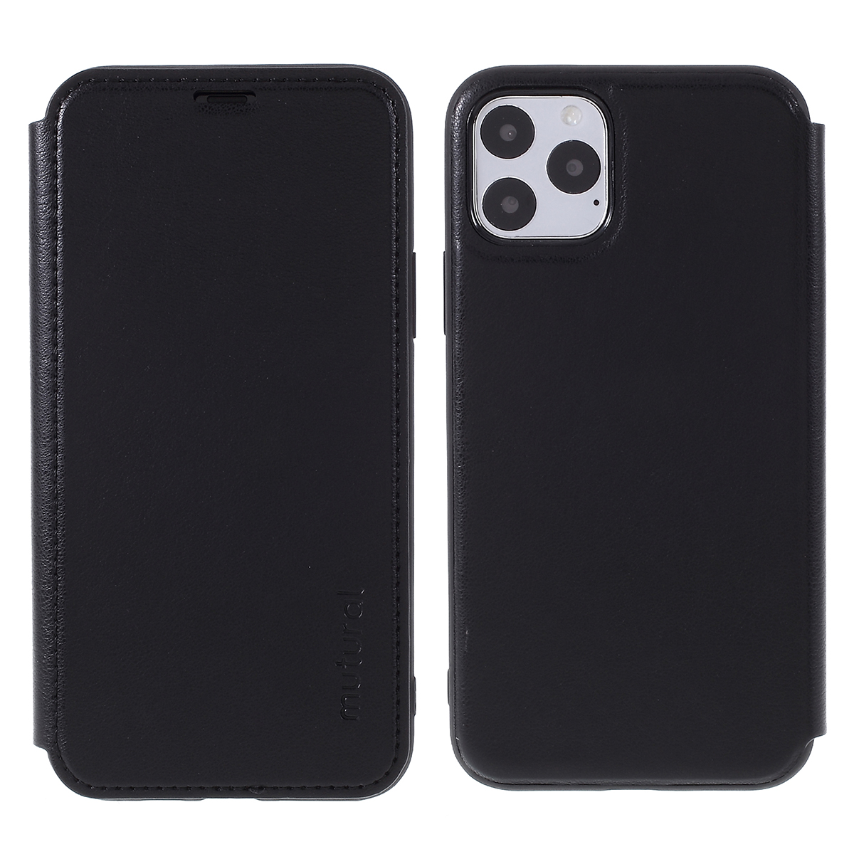 

MUTURUE PU Кожаный Пластиковый Телефонный Консоль Для IPhone 11 Pro 5,8 Дюйма (2019) - Чернить, iPhone 11 Pro 5.8 inch