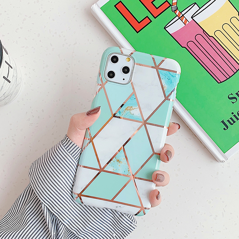 

Geometric Stitching Marble Pattern IMD TPU Back Case for iPhone 11 Pro Max 6.5 inch (2019) - Style F, iPhone 11 Pro Max 6.5 inch