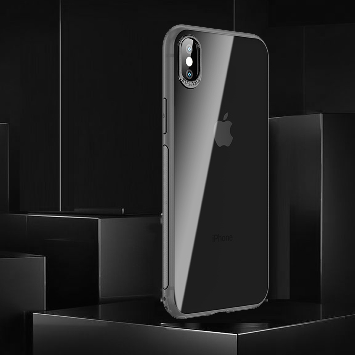 

SULADA Shield Series Plating Camera Protection TPU Phone Case for iPhone X/XS 5.8 inch - Black, iPhone X