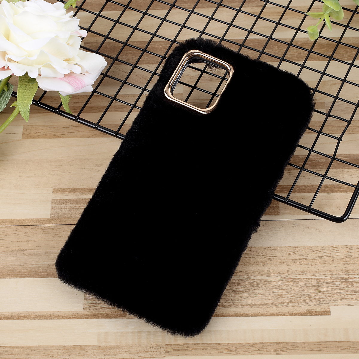

Soft Fur Coated TPU Phone Case Shell for iPhone 11 Pro Max 6.5-inch - Black, iPhone 11 Pro Max 6.5 inch