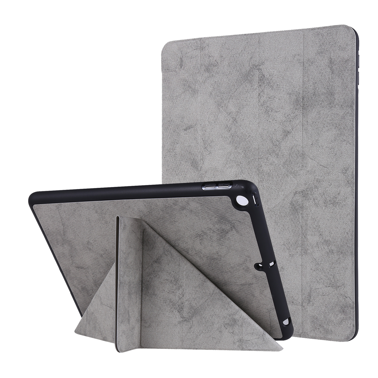 

PU Leather Stand Tablet Case Shell with Pen Slot for iPad 10.2 (2020) (2019) - Grey, iPad 10.2 (2019)