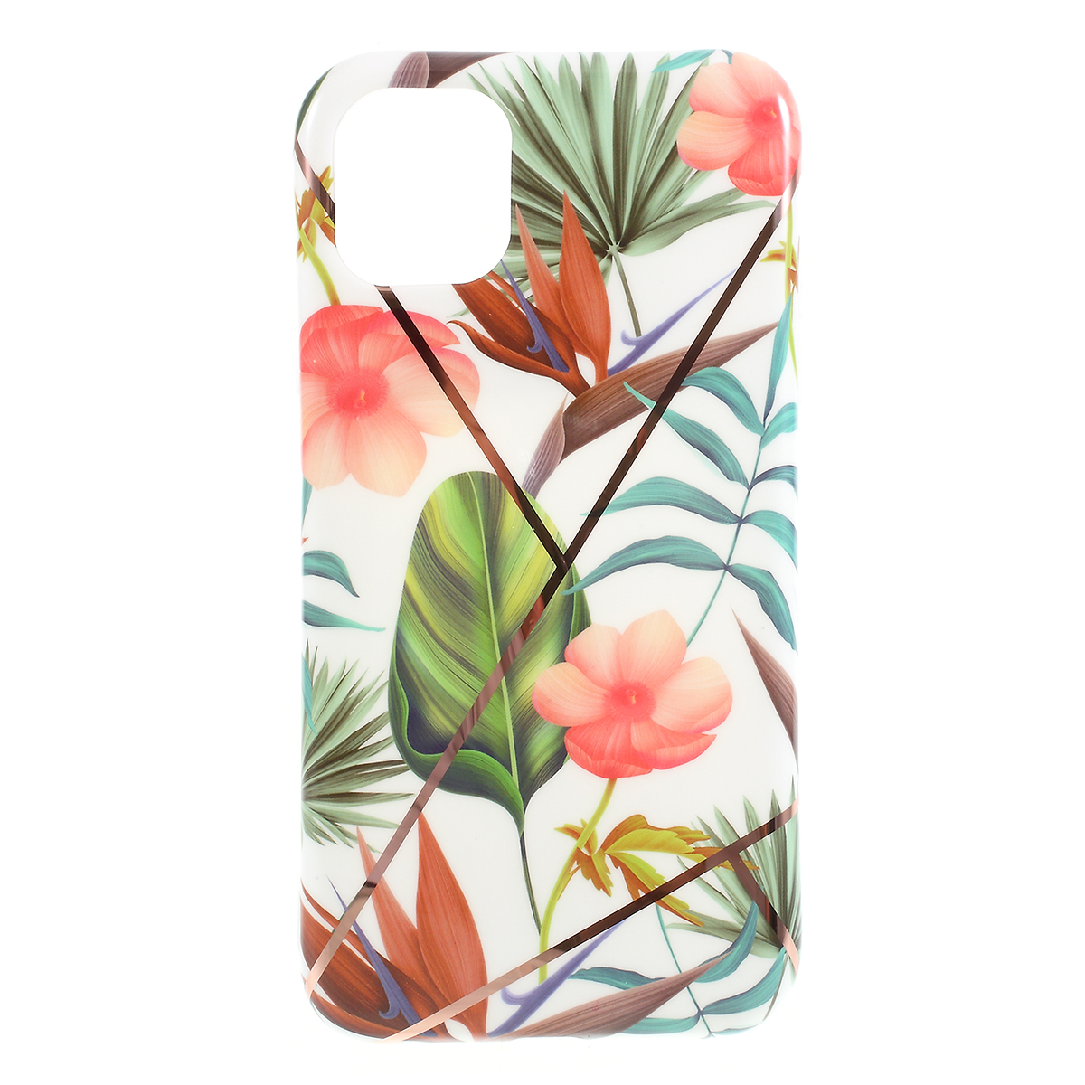 

Flower Series Electroplating TPU Phone Case for iPhone 11 6.1-inch - Beautiful Flower, iPhone 11 6.1 inch