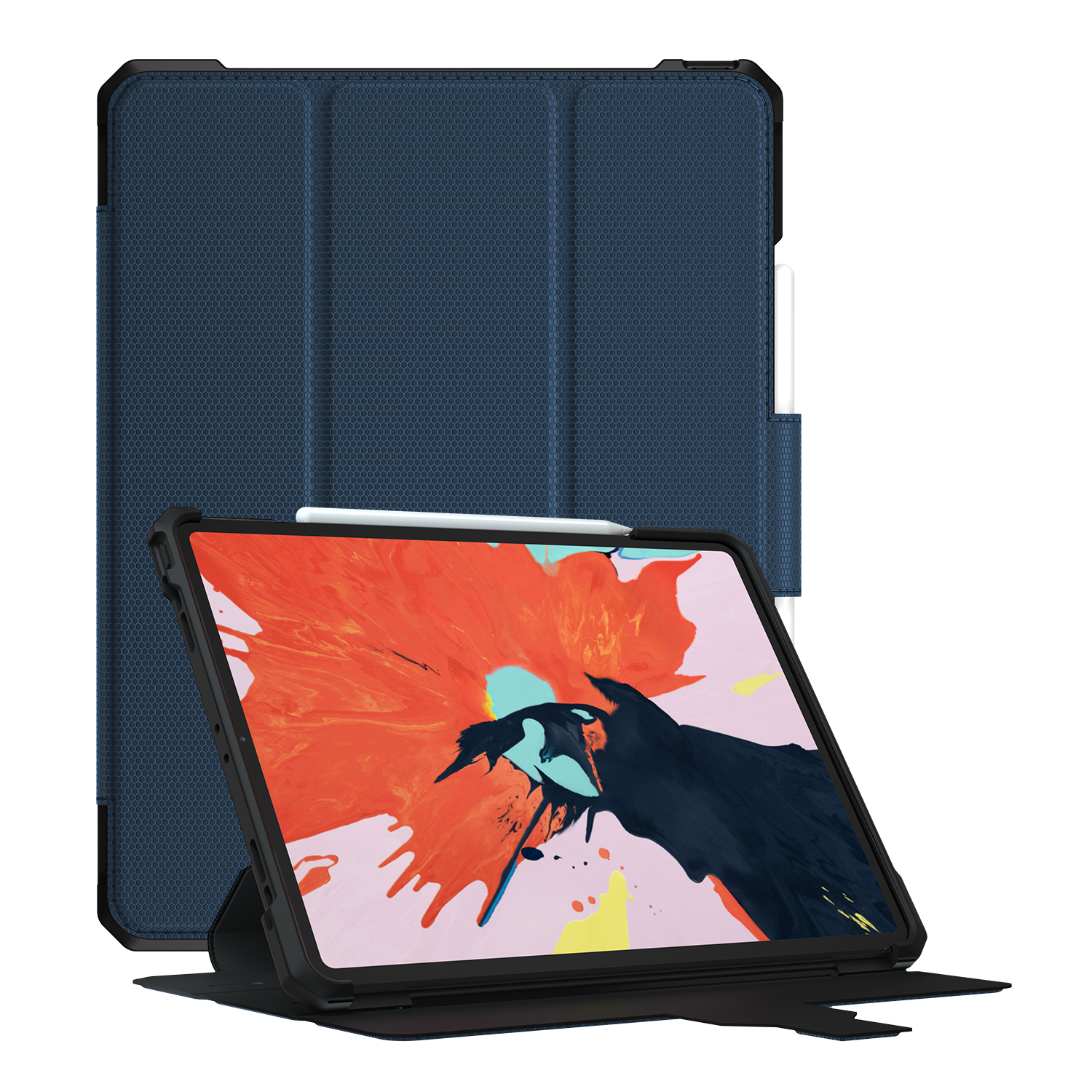 

Ударопрочный PU Кожаный Стенд Таблетки Чехол Для IPad Pro 12,9-дюймовый (2018) - Синий, iPad Pro 12.9-inch (2018)