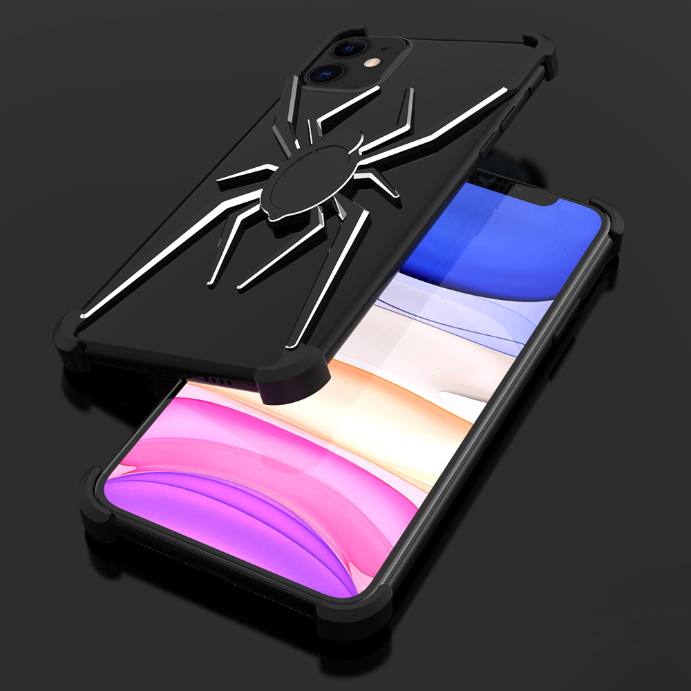 

Spider Shaped Aluminum Alloy Phone Casing for iPhone 11 6.1-inch - Black, iPhone 11 6.1 inch