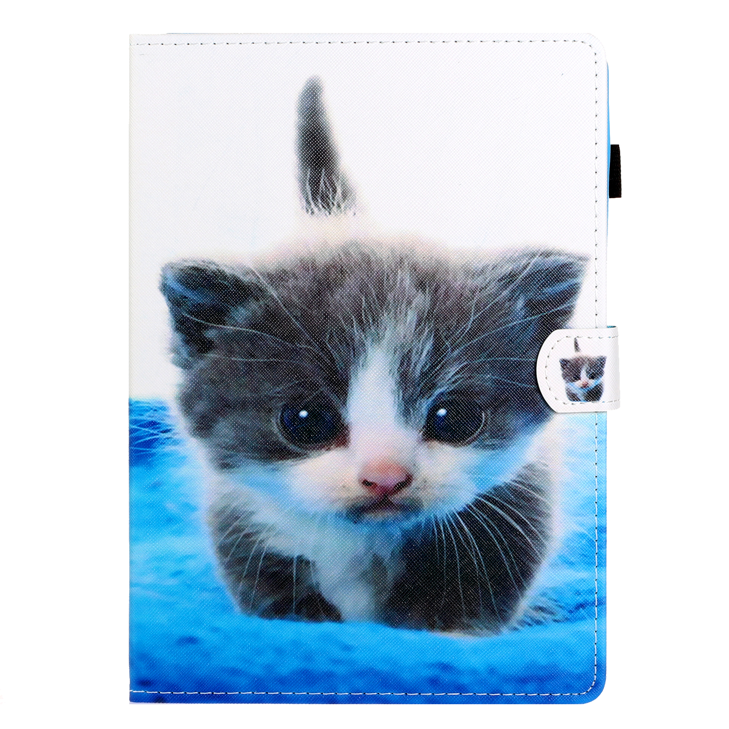 

Слоты Для Печати Шаблона Флип Кожаный Чехол Для Планшета Для IPad Mini / Mini 2 / Mini 3 / Mini 4 / Mini (2019) 7,9 Дюйма - Кот, iPad mini (2019) 7.9 inch