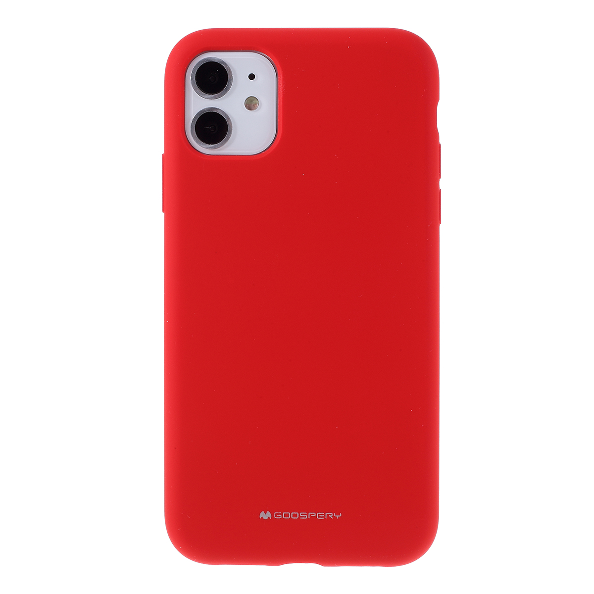 

MERCURY GOOSPERY Silicone Phone Protective Protective Case for iPhone 11 6.1-inch - Red, iPhone 11 6.1 inch