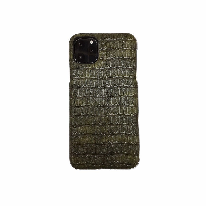 

Crocodile Skin PU Корпус Из Кожи С Покрытием На Apple IPhone 11 Pro Max 6,5 Дюйма - Зеленый, iPhone 11 Pro Max 6.5 inch