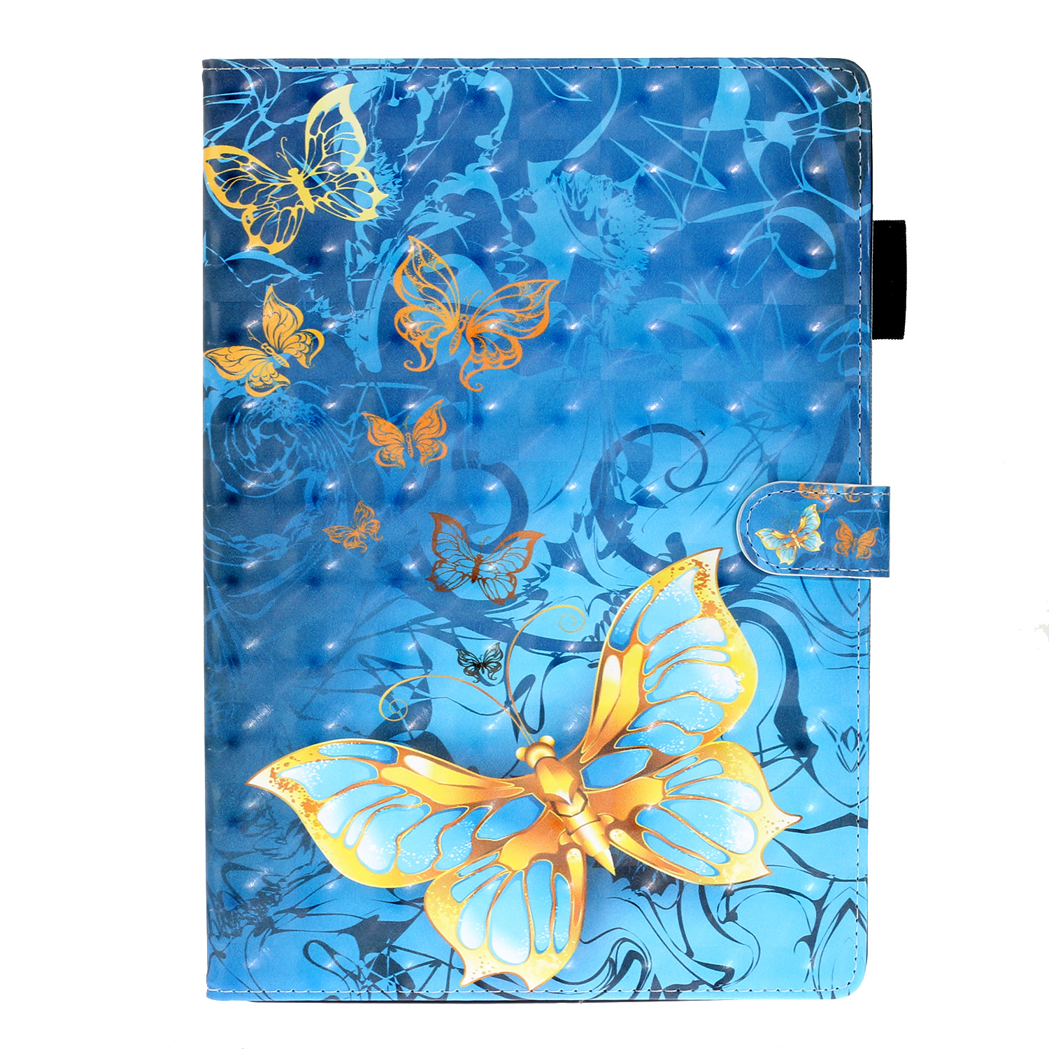 

Light Spot Decor Pattern Printing Leather Cover for iPad mini (2019) 7.9 inch/4/3/2/1 - Gold Butterfly, iPad mini (2019) 7.9 inch