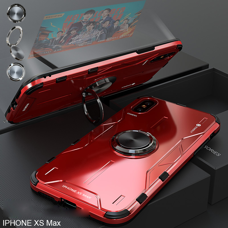 

Падение Заберегательного Металлического Сотового Телефона Для IPhone XS MAX 6,5 Дюйма - Красный, iPhone XS Max 6.5 inch