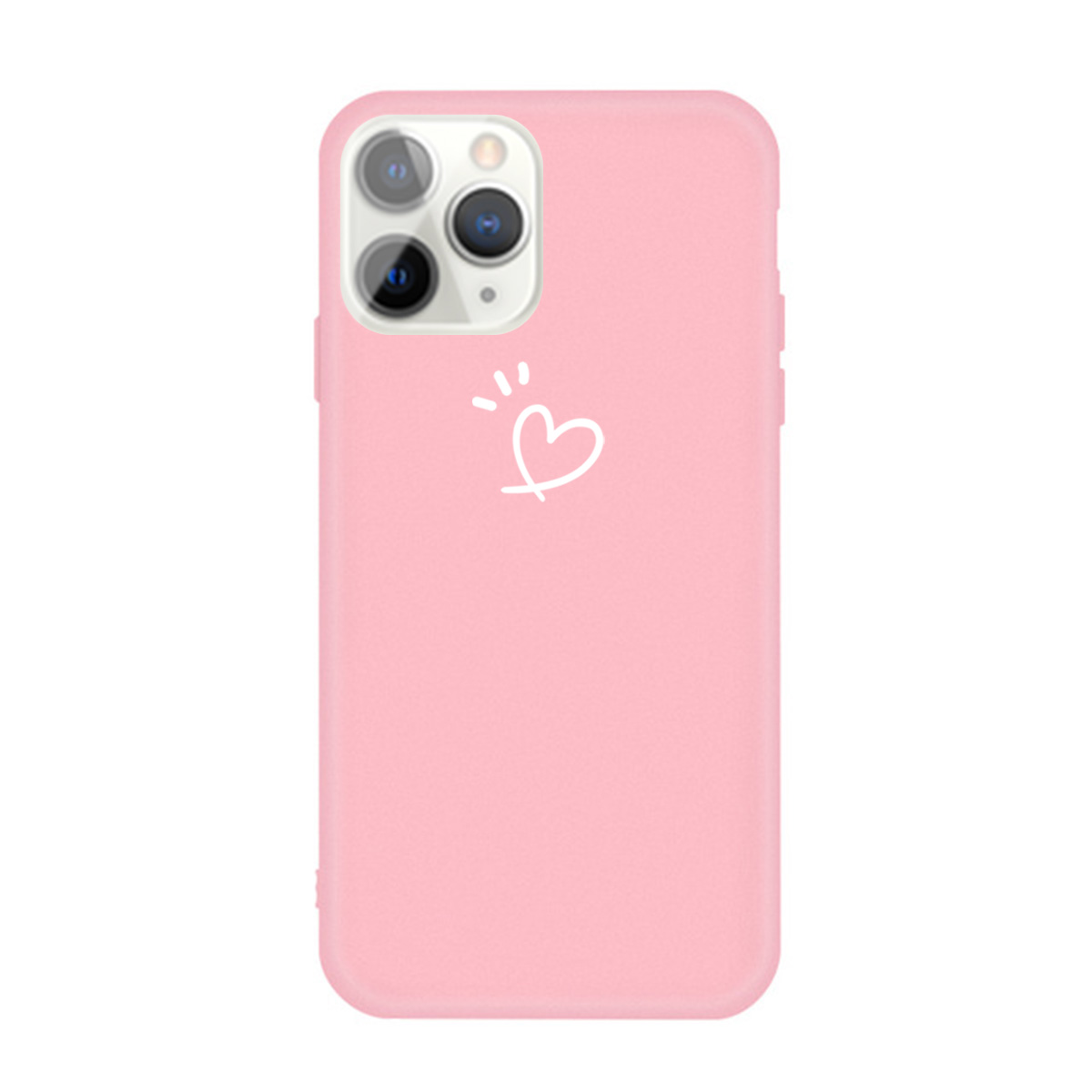 

Love Heart Pattern Printing Matte TPU Back Case for iPhone 11 Pro Max 6.5 inch - Pink, iPhone 11 Pro Max 6.5 inch
