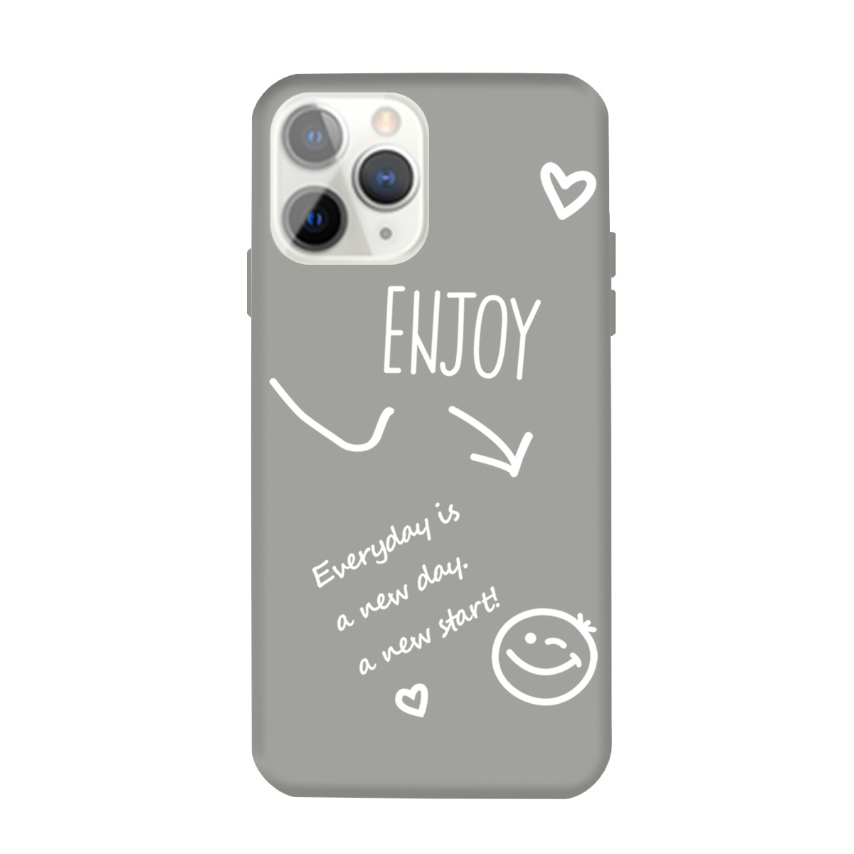 

Letters Printing Matte TPU Back Case for iPhone 11 Pro 5.8 inch - Grey, iPhone 11 Pro 5.8 inch