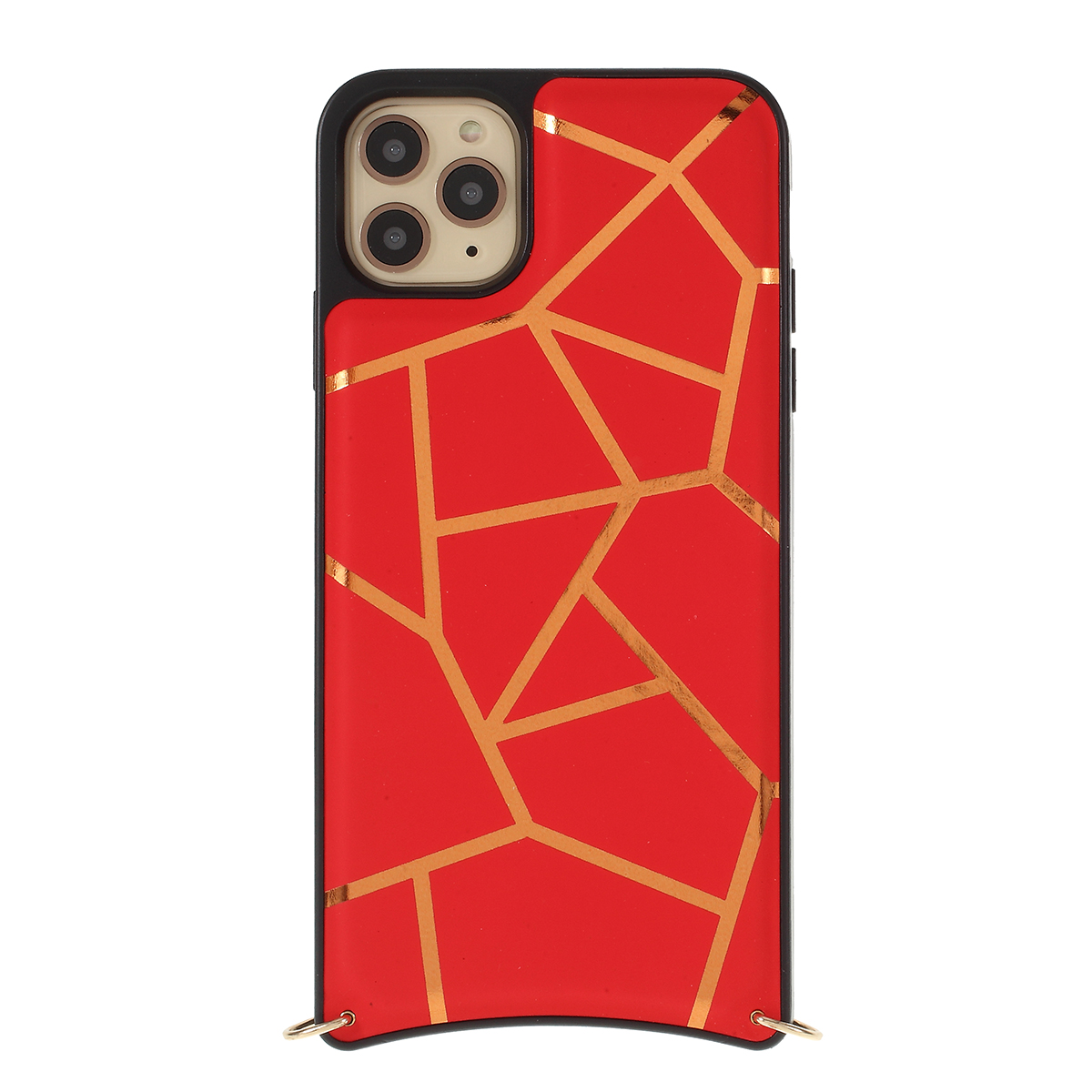 

MUTURAL Drop-proof PC + TPU Cover with Shoulder Strap for iPhone 11 Pro Max 6.5 inch - Red, iPhone 11 Pro Max 6.5 inch