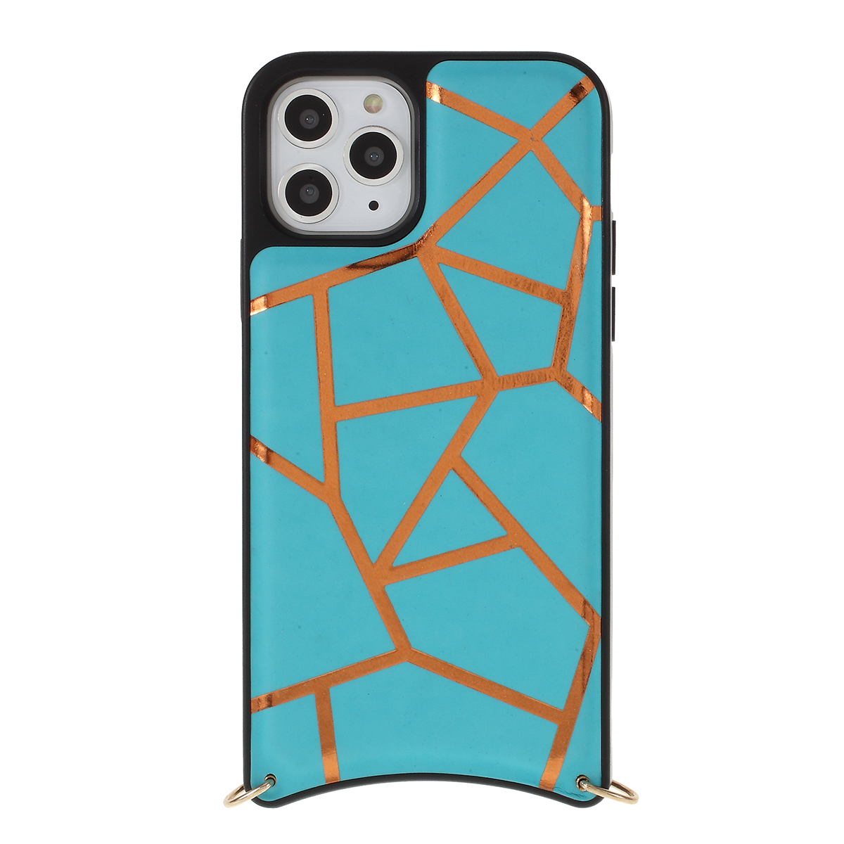 

MUTURAL Drop-proof PC + TPU Cover with Shoulder Strap for iPhone 11 Pro Max 6.5 inch - Blue, iPhone 11 Pro Max 6.5 inch