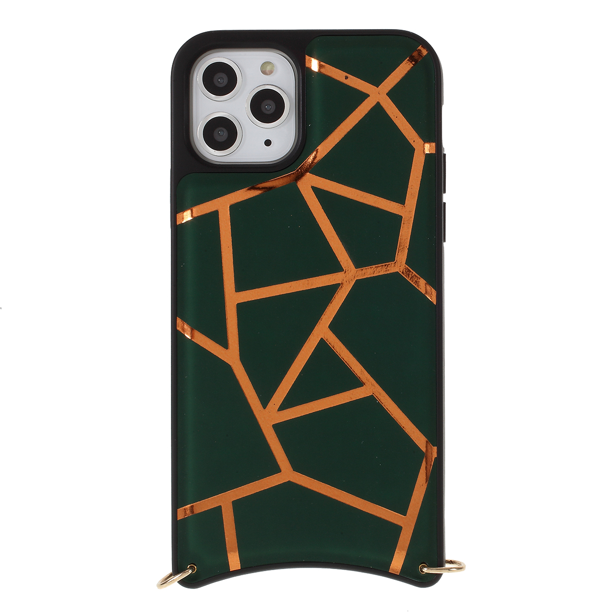 

MUTURAL Drop-proof PC + TPU Cover with Shoulder Strap for iPhone 11 Pro Max 6.5 inch - Blackish Green, iPhone 11 Pro Max 6.5 inch