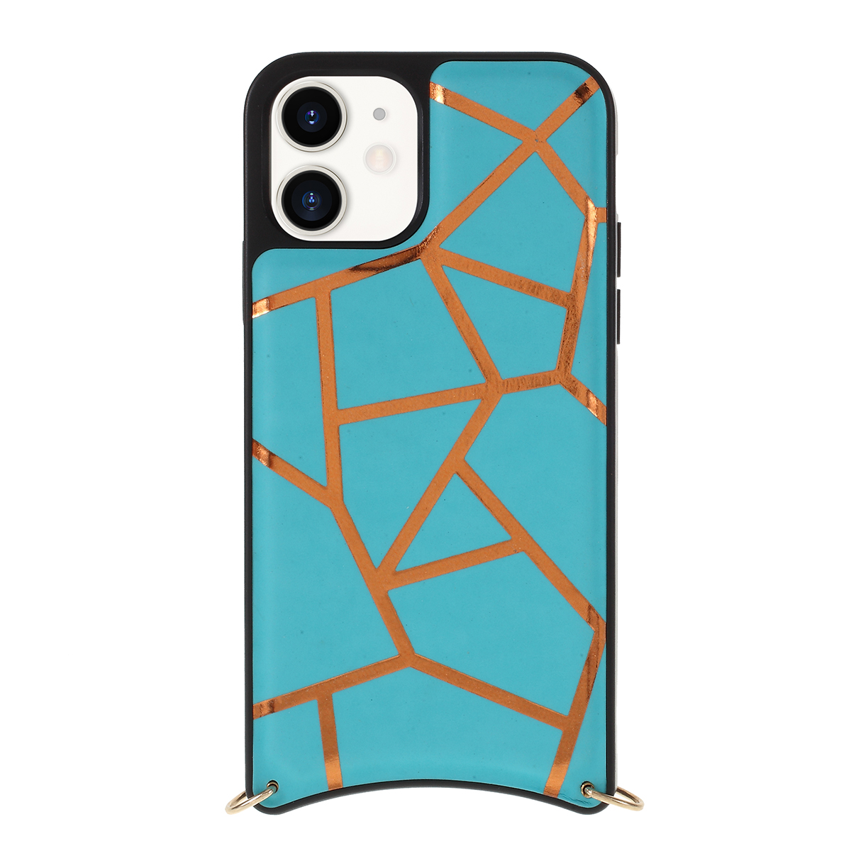 

MUTURAL Drop-proof PC + TPU Combo Cover with Shoulder Strap for iPhone 11 6.1 inch - Blue, iPhone 11 6.1 inch