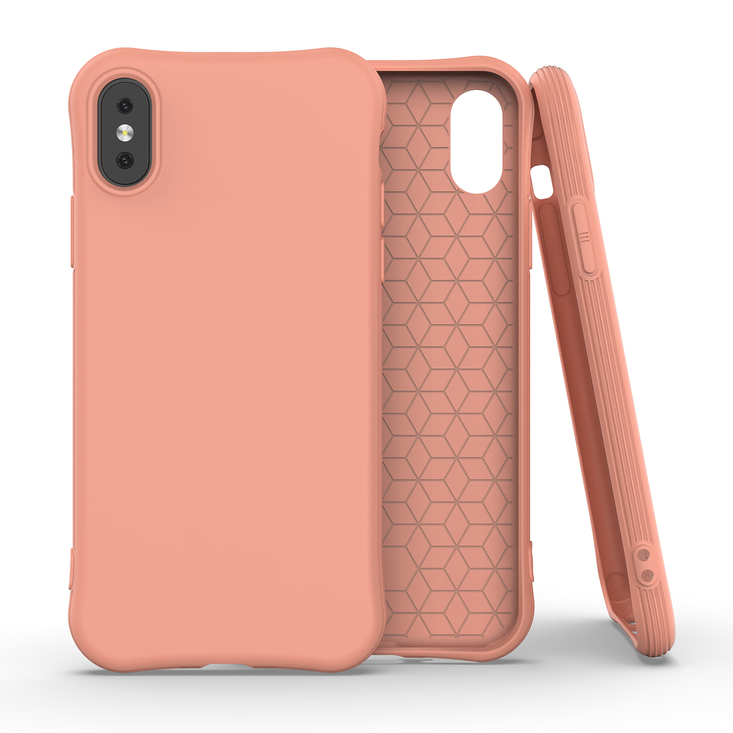 

ENKAY Single Color TPU Case Mobile Shell for iPhone X/XS - Orange, iPhone XS 5.8 inch