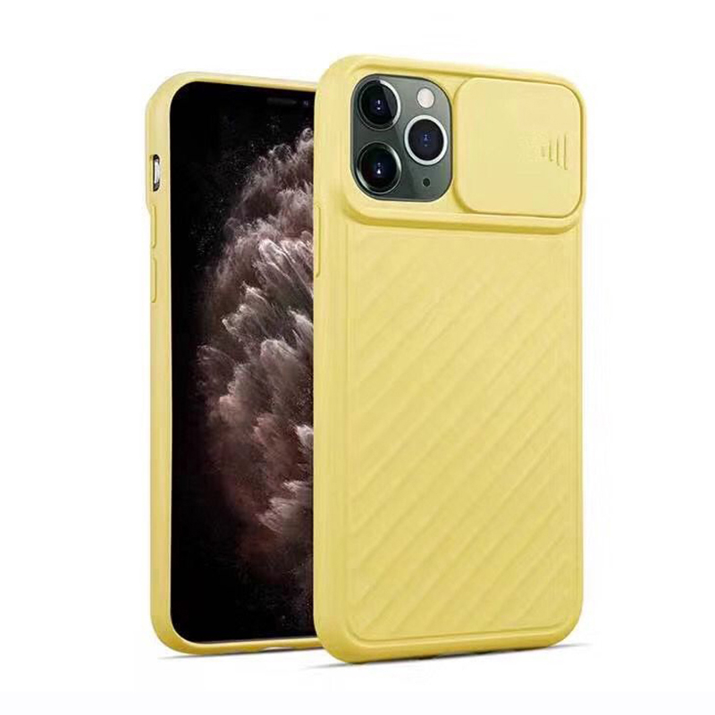

Soft TPU Camera Slide Cover Phone Case for iPhone 11 Pro Max 6.5 inch - Yellow, iPhone 11 Pro Max 6.5 inch
