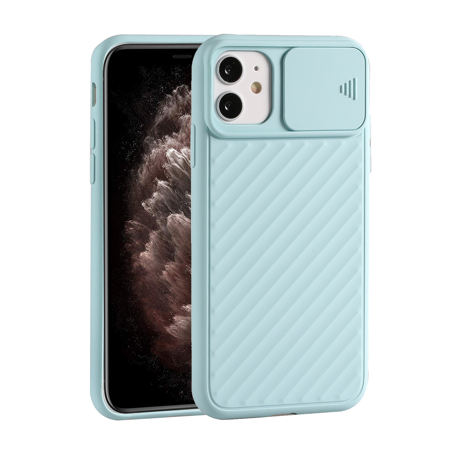 

TPU Phone Case with Removable Lens Protective Shield for iPhone 11 6.1-inch - Blue, iPhone 11 6.1 inch