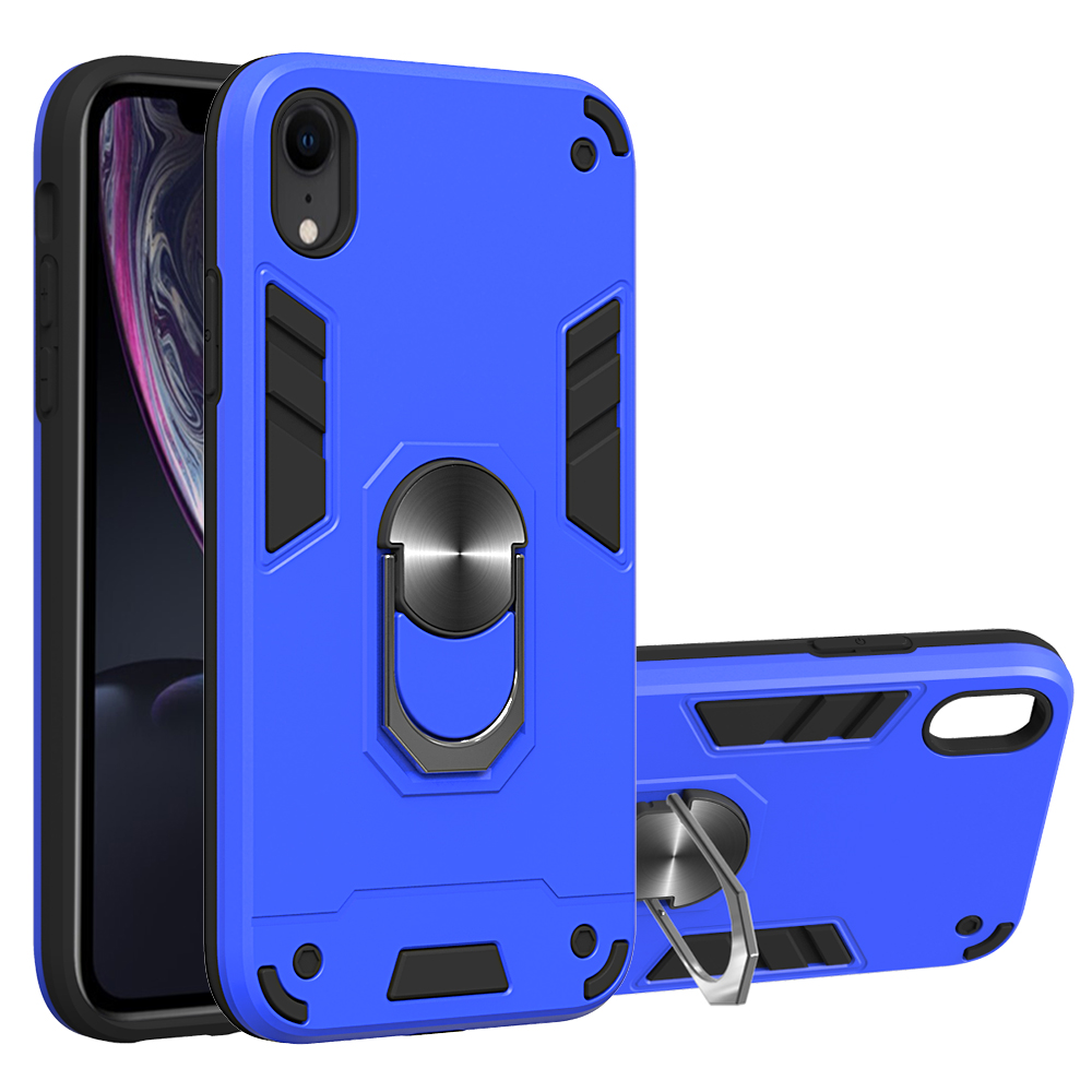 

Detachable 2-in-1 PC + TPU Combo Phone Shell with Kickstand for iPhone XR 6.1 inch - Baby Blue, iPhone XR 6.1 inch