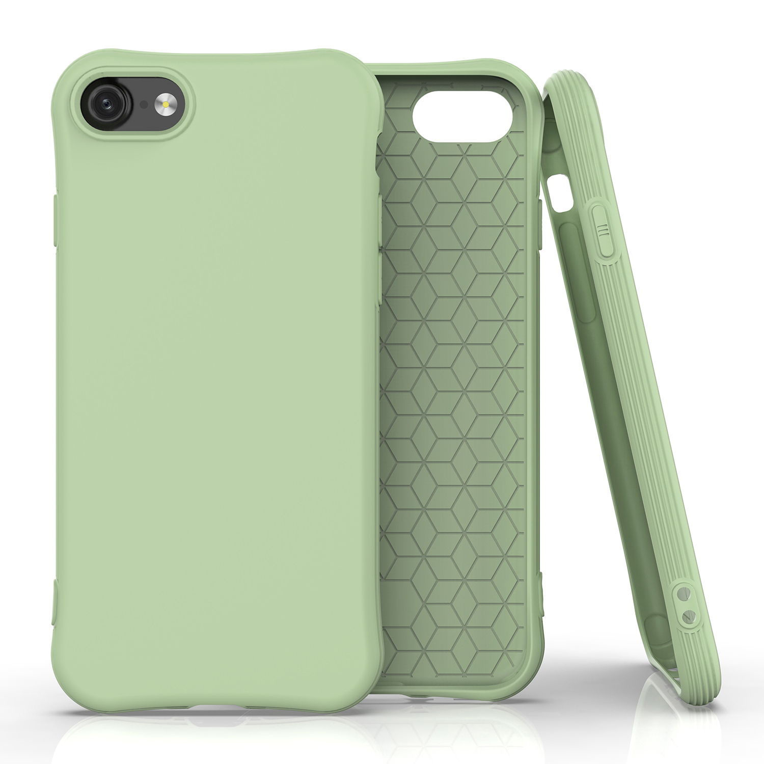 

matte soft tpu back shell для iphone 7 / 8 / se (2020) / se (2022) 4,7 дюйма - светло-зеленый, iPhone 8 4.7 inch
