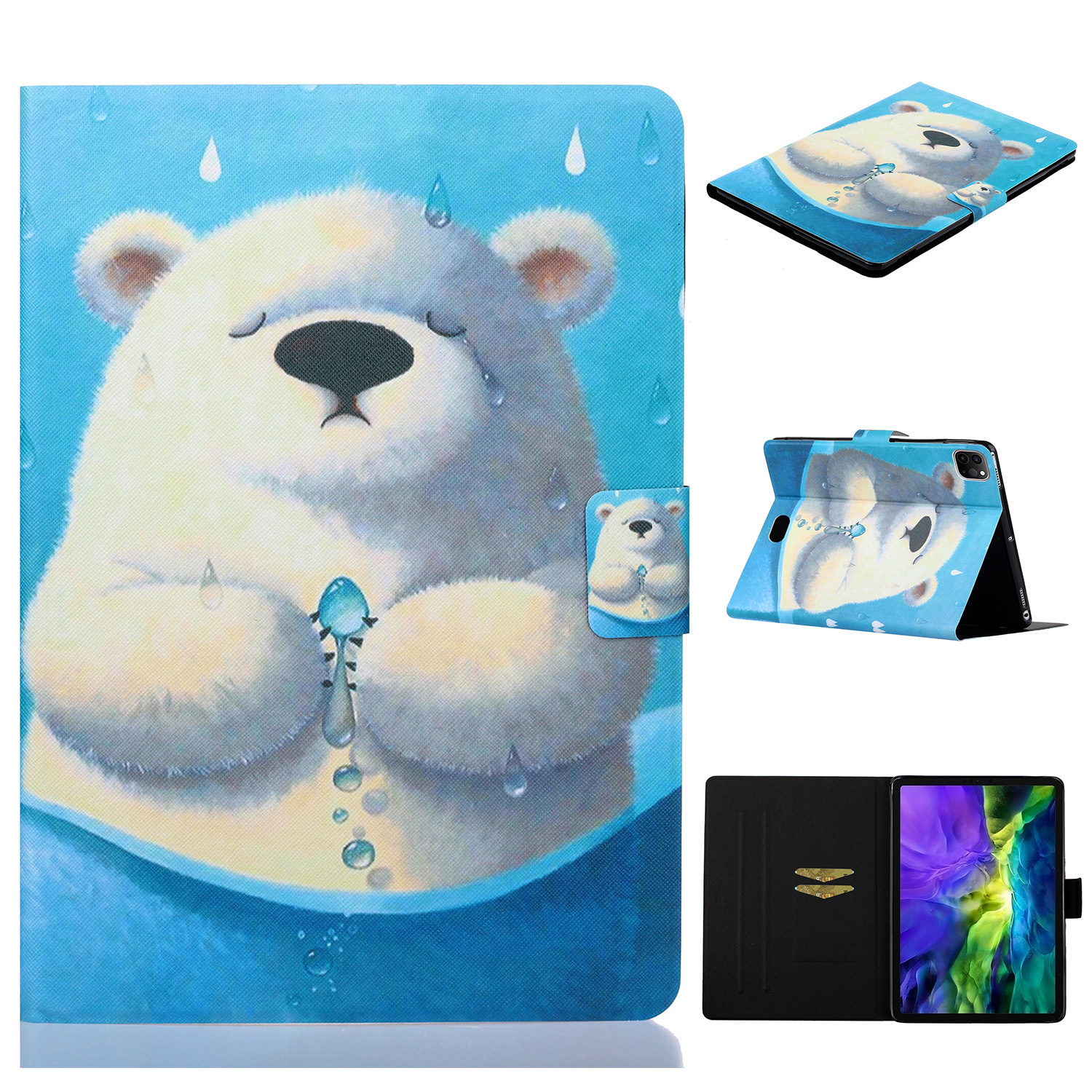 

Шаблон Печати Flip Кожаный Защитный Чехол С Слотами Для Карточек Для IPad Air (2020) / PRO 11-дюймовый (2020) (2018) - Нести, iPad Pro 11-inch (2020)