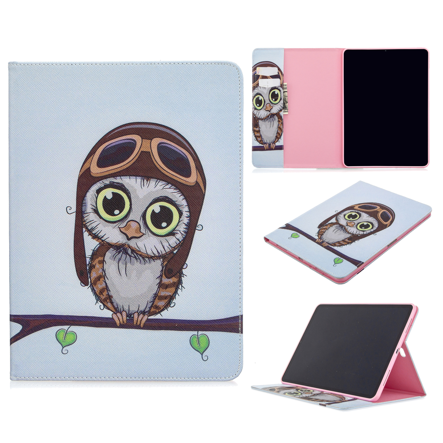

For iPad Pro 11-inch (2022) / (2021) / (2020) Pattern Printing Flip Leather Wallet Tablet Shell - Cute Owl, iPad Pro 11 (2020)