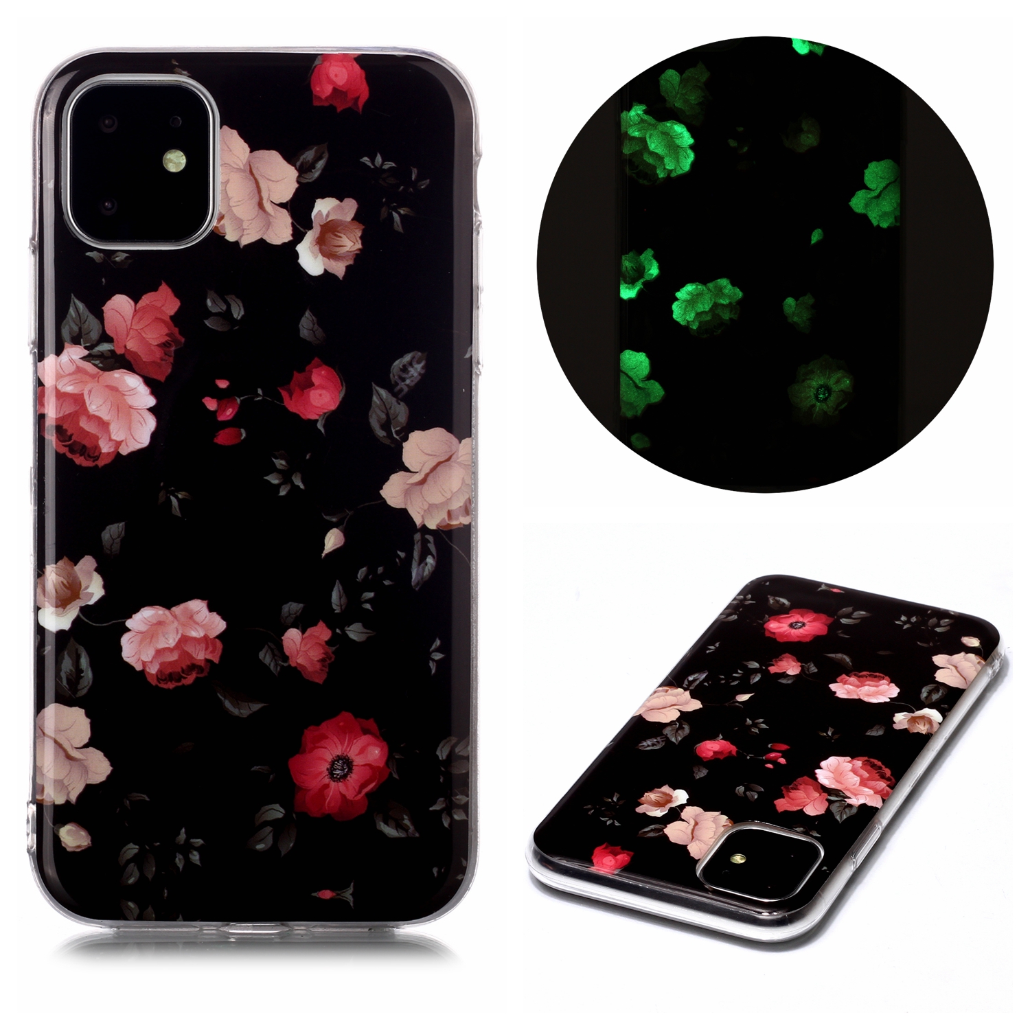 

Noctilucent Patterned IMD TPU Back Case for iPhone 11 6.1 inch - Beautiful Flowers, iPhone 11 6.1 inch