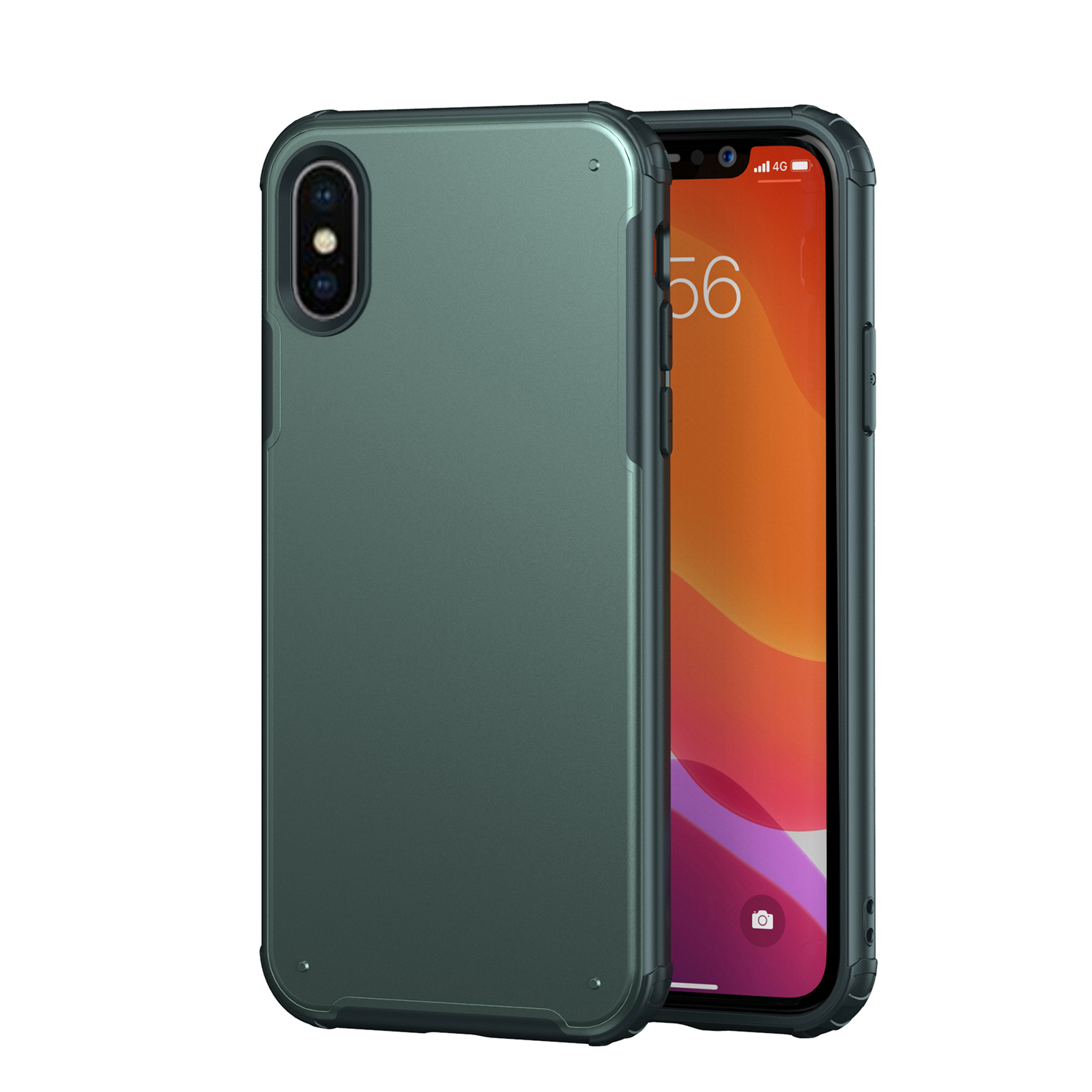 

Quality PC + TPU Cell Phone Case for iPhone XS / X - Green, iPhone XS 5.8 inch
