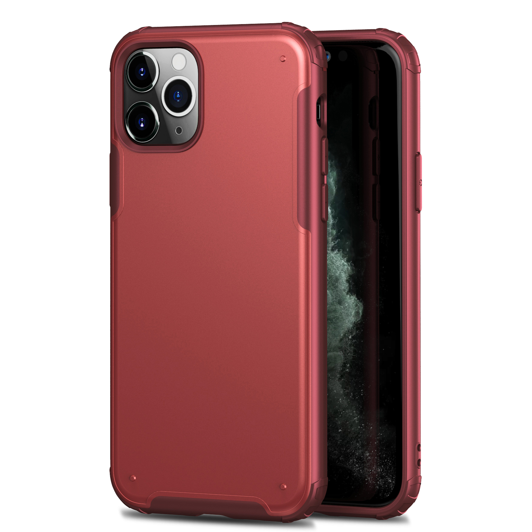 

Quality PC + TPU Phone Case for iPhone 11 Pro Max 6.5-inch - Red, iPhone 11 Pro Max 6.5 inch