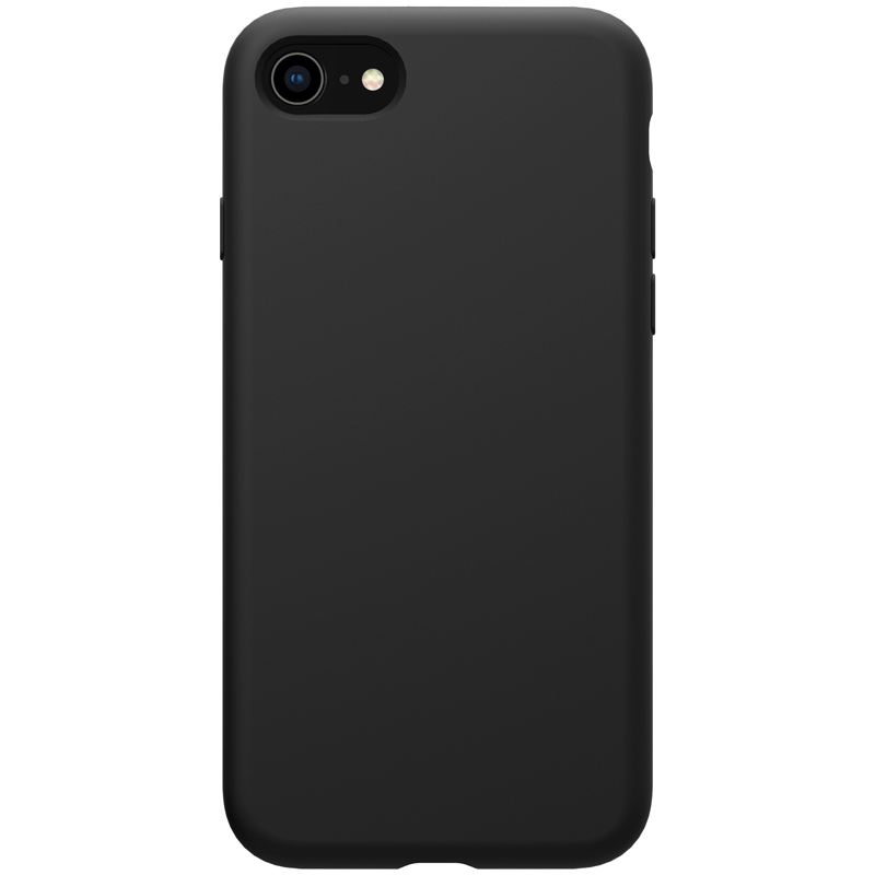 

NILLKIN Flex Pure Series Liquid Silicone Mobile Case for iPhone SE (2nd Generation)/8/7 - Black, iPhone SE (2nd Generation)