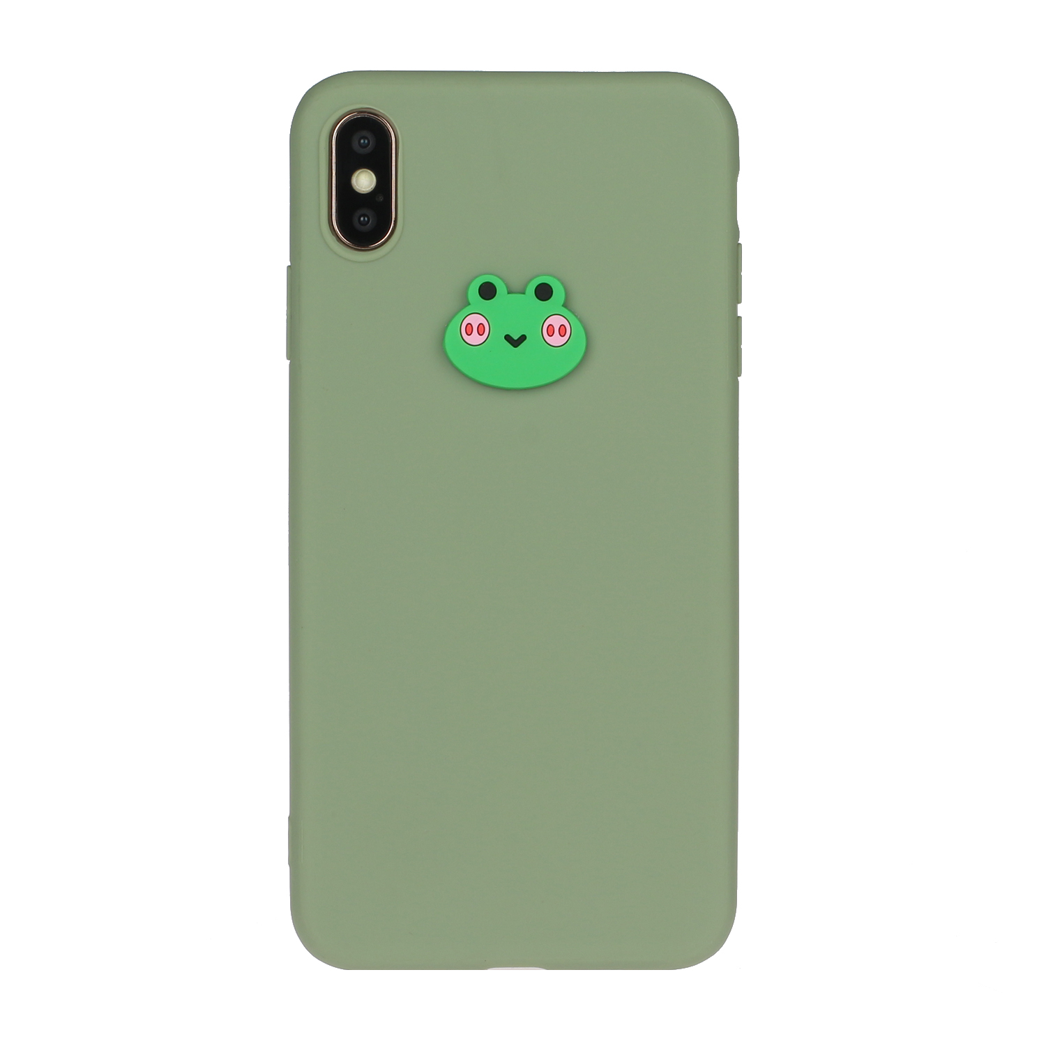 

Animal Logo Decor TPU Stylish Cover for iPhone XS Max 6.5 inch - Frog, iPhone XS Max 6.5 inch