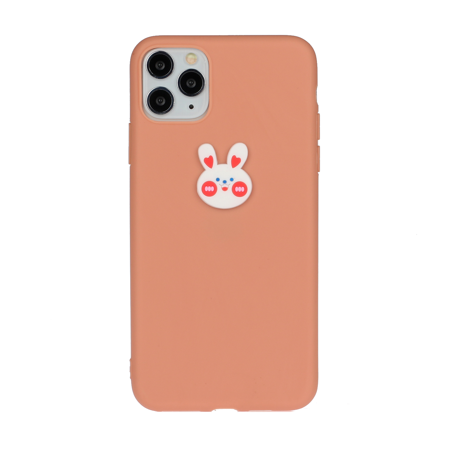 

Животное Логотип Декор TPU Cover Cover Case Для Apple IPhone 11 Pro Max 6,5 Дюйма - Голова Кролика, iPhone 11 Pro Max 6.5 inch