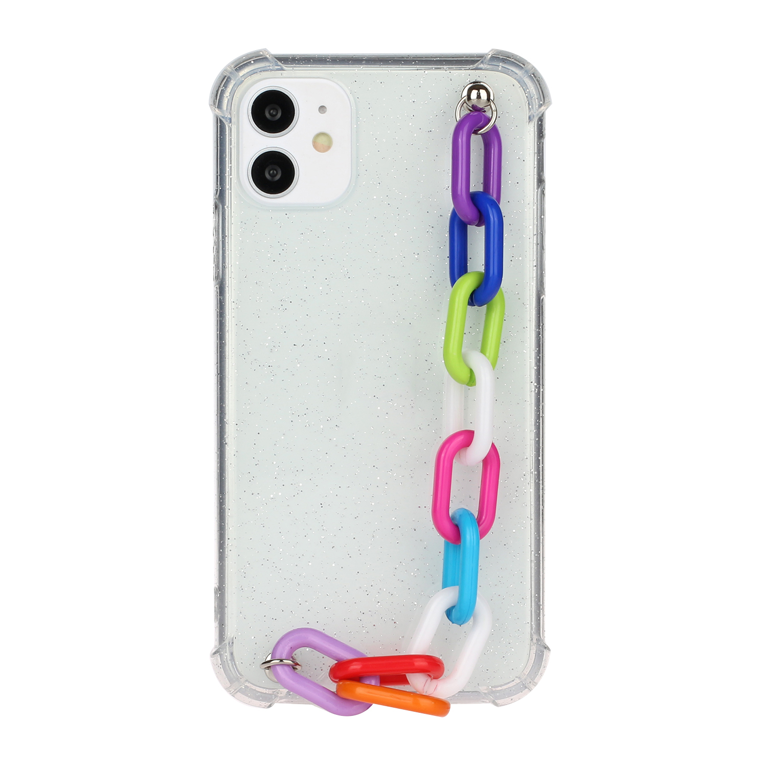 

Chain Bracelet Style Soft TPU Phone Case for iPhone 11 6.1 inch - Colorful Chain, iPhone 11 6.1 inch