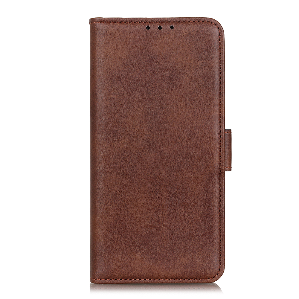 

Magnetic Double Clasp Leather Shell for iPhone 12 Pro/12 - Coffee, iPhone 12 Pro