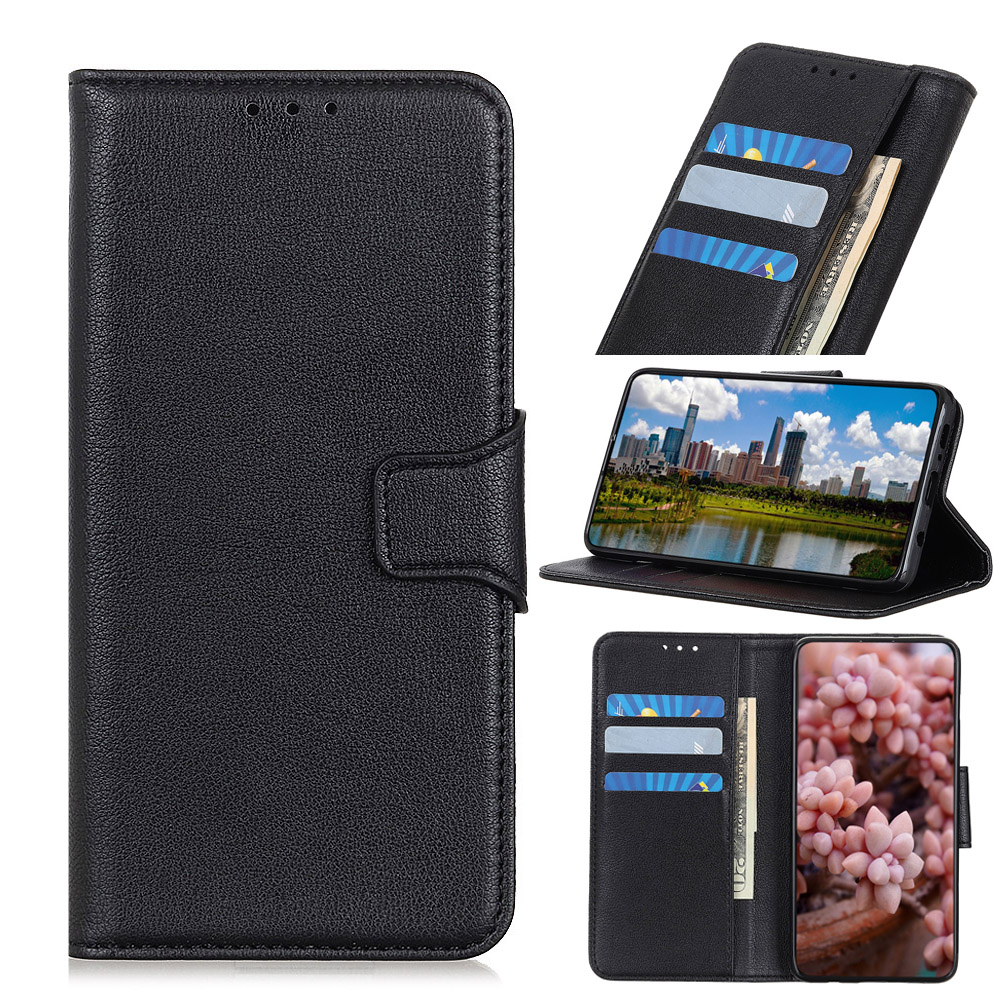 

Litchi Skin Leather Magnetic Cover for iPhone 12 Pro/12 - Black, iPhone 12 Pro