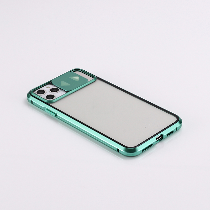 

Металл + Закаленное Стекло С Зеркальным Футляр Для IPhone 11 Pro Max 6,5 Дюйма - Зеленый, iPhone 11 Pro Max 6.5 inch