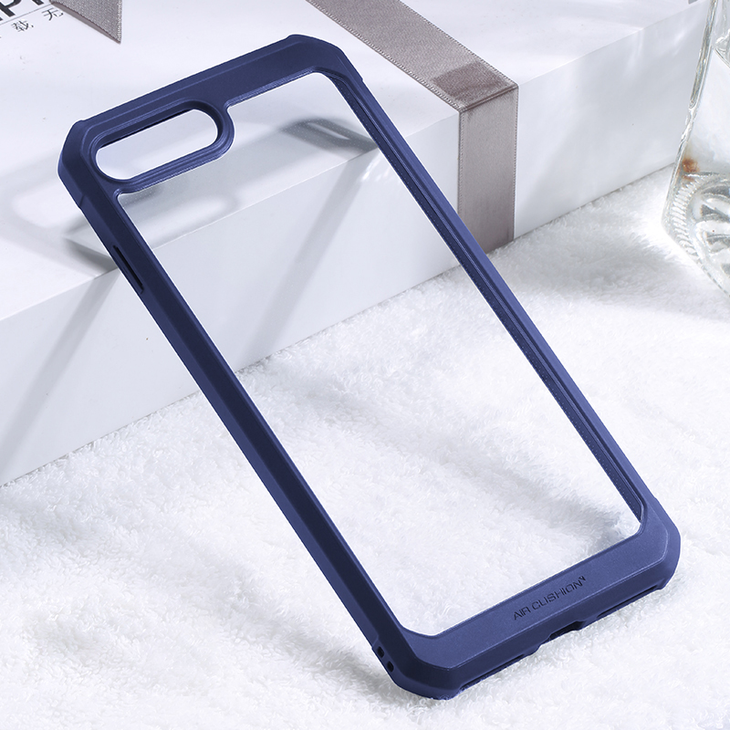 

X-уровня Shock-resean Plure PC Back + Soft TPU Edge Hybrid Shell Для Iphone 8 Plus/7 Плюс 5,5 Дюйма - Темно-синий, iPhone 7 Plus 5.5 inch