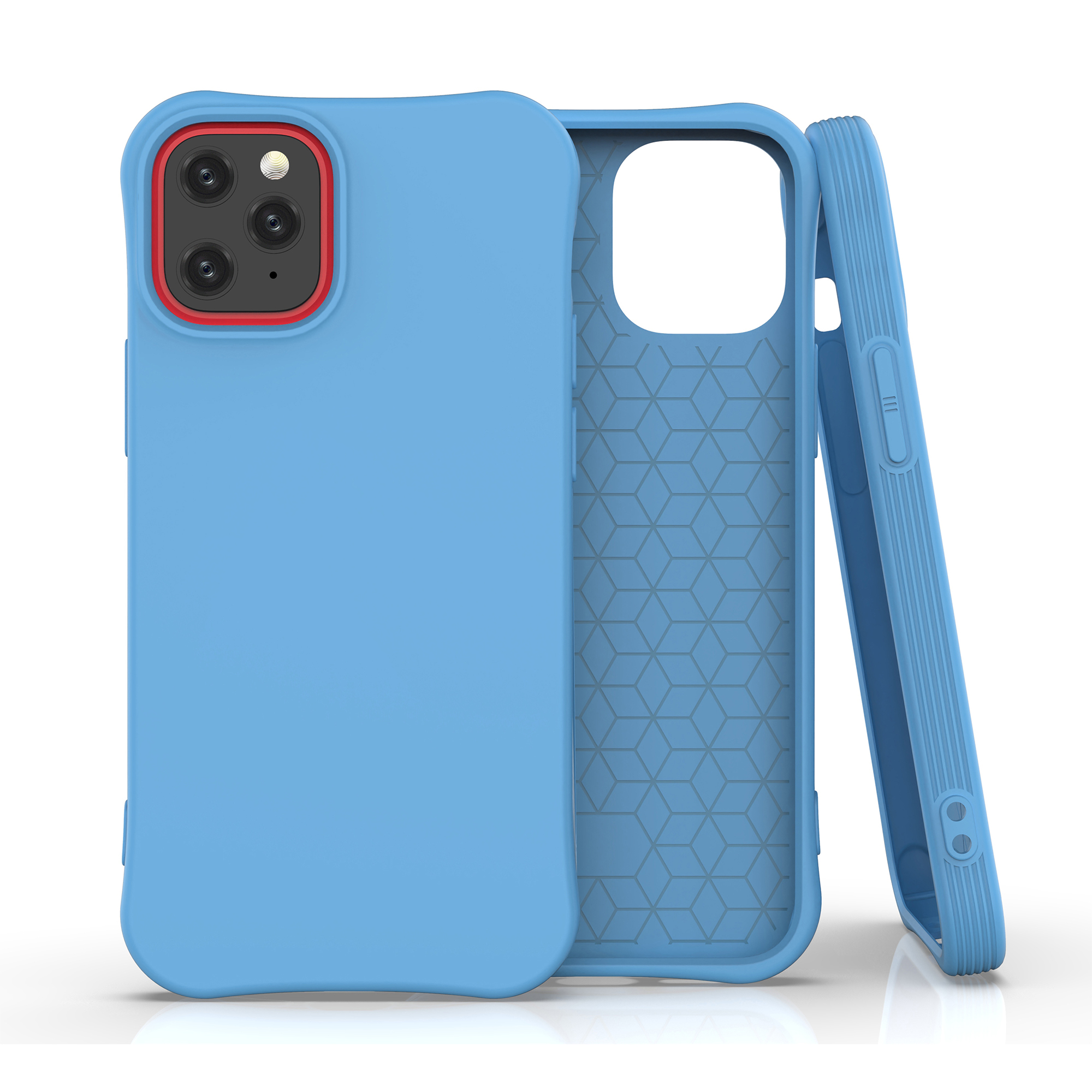 

Solid Color Matte Cover Soft TPU Protective Case for iPhone 12 mini - Blue, iPhone 12 mini