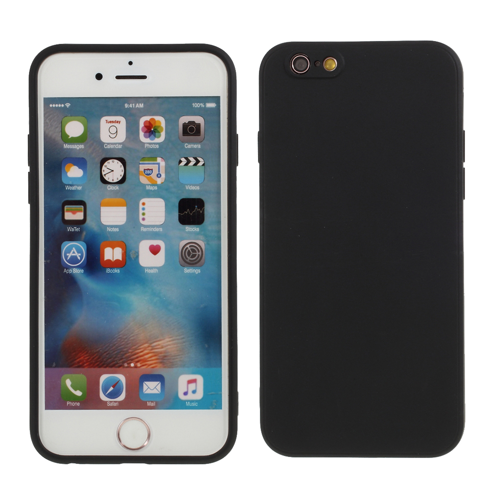 

Матовый Силиконовый Защитный Чехол Для IPhone 6s Plus / 6 Плюс 5,5-дюймовый - Чернить, iPhone 6s Plus 5.5-inch