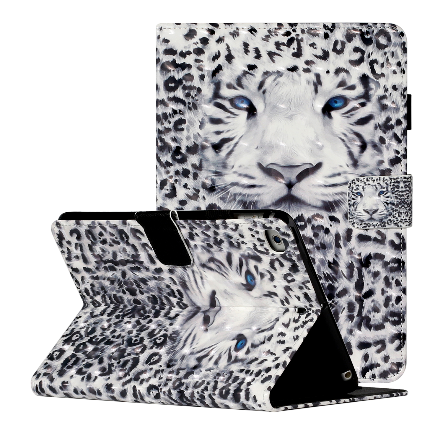 

Light Spot Decor Patterned PU Leather Stand Shell Tablet Shell Cover for iPad Mini/mini (2019) 7.9 inch/4/3/2 - Scary Leopard, iPad mini (2019) 7.9 inch