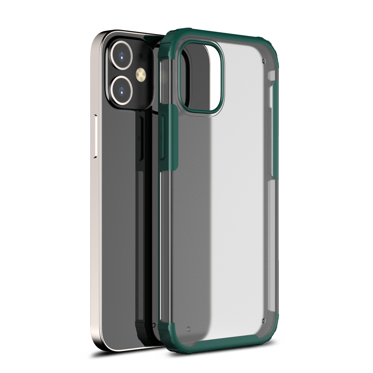 

Armor Series Matte PC + TPU Phone Case for iPhone 12 Pro Max 6.7 inch - Green, iPhone 12 Pro Max