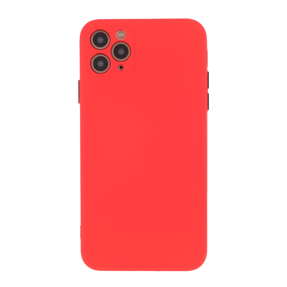 

Contrast Color Кнопка TPU Оболочка С Мягким Внутренним Весом Для IPhone 11 Pro Max 6,5 Дюйма - Красный, iPhone 11 Pro Max 6.5 inch
