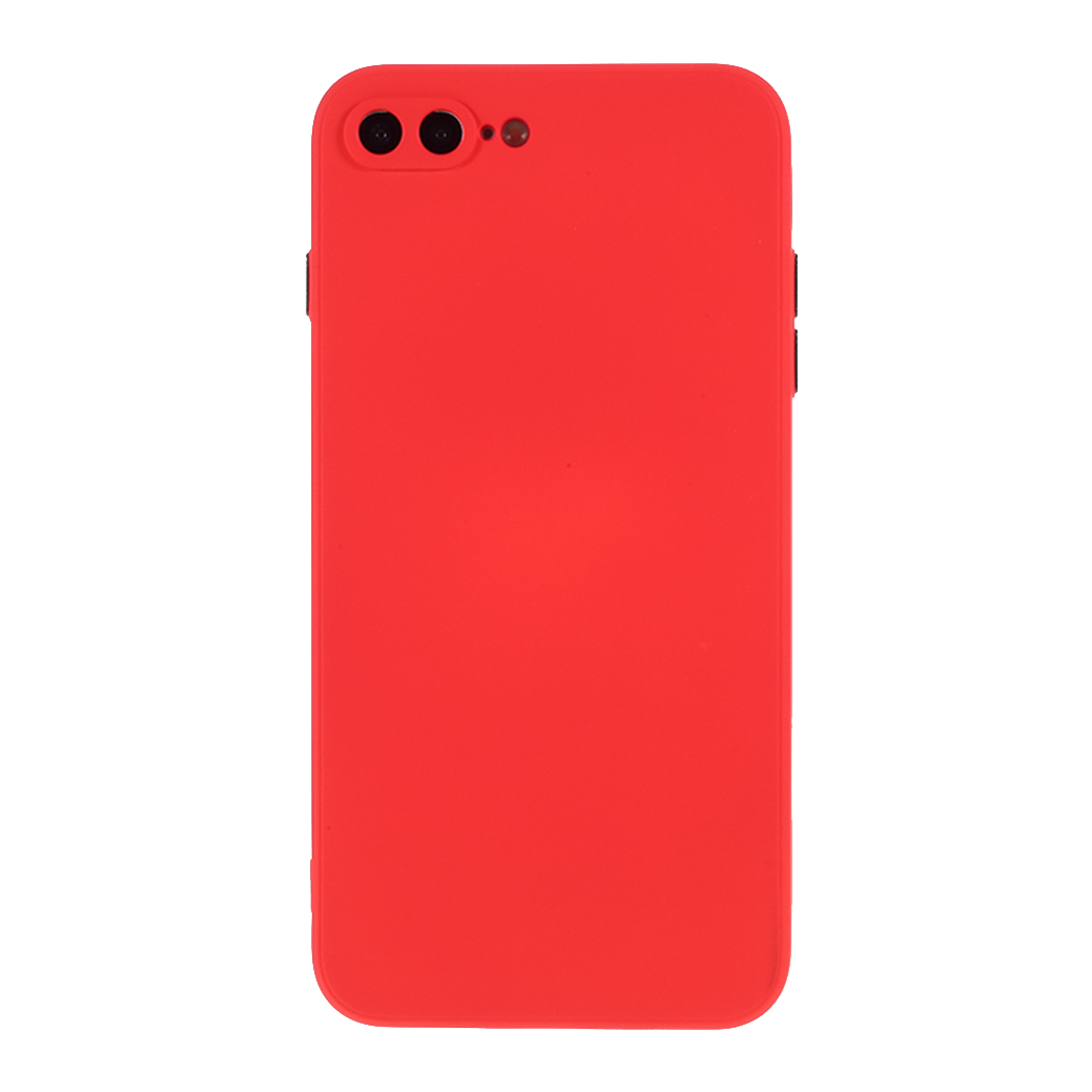 

Contrast Color Button Cover TPU С Мягким Ломтиком Для IPhone 8 Plus / 7 Plus - Красный, iPhone 8 Plus 5.5 inch