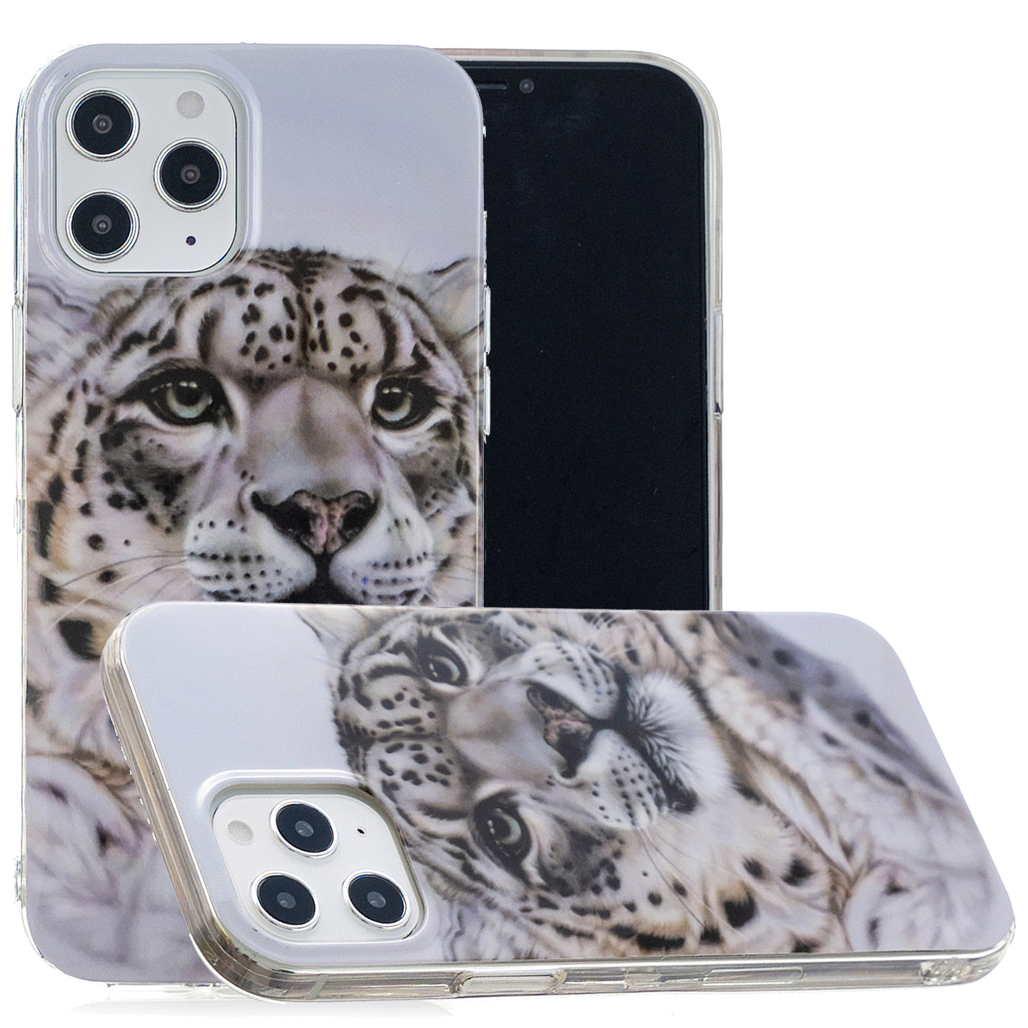 

Pattern Printing IMD TPU Case for iPhone 12 Pro 6.1 inch - Leopard, iPhone 12 Pro