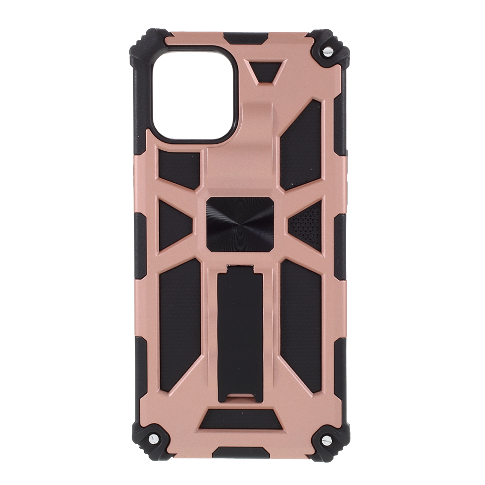 

With Magnetic Metal Sheet PC TPU Cover for iPhone 12 Pro Max 6.7 inch - Rose Gold, iPhone 12 Pro Max