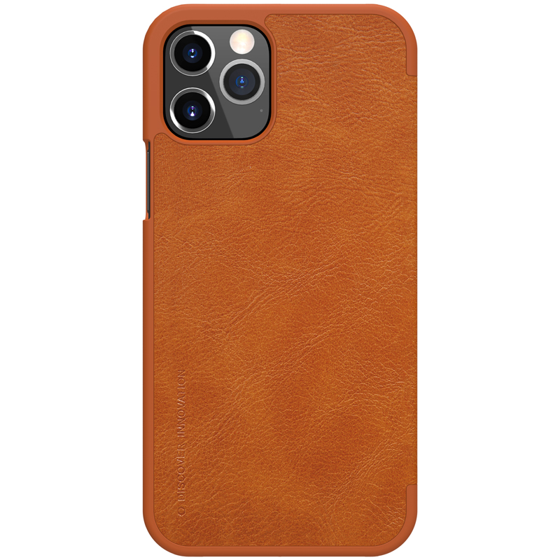 

Nillkin Qin Series Leather Styly Cover Для Iphone 12 Pro/12 - Коричневый, iPhone 12