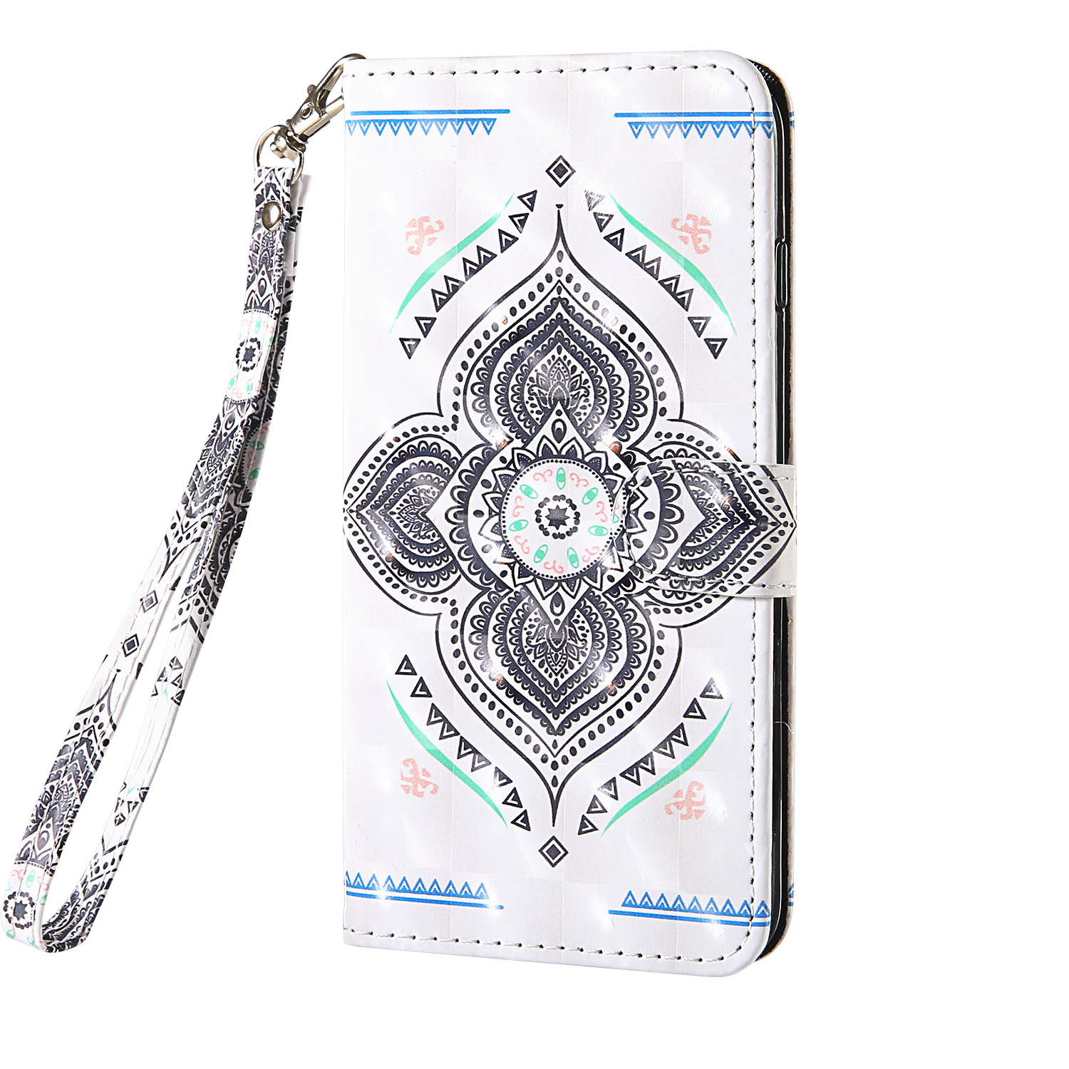 

Pattern Printing Light Spot Decor Leather Protective Case for iPhone 12 / 12 Pro - Mandala Flower, iPhone 12