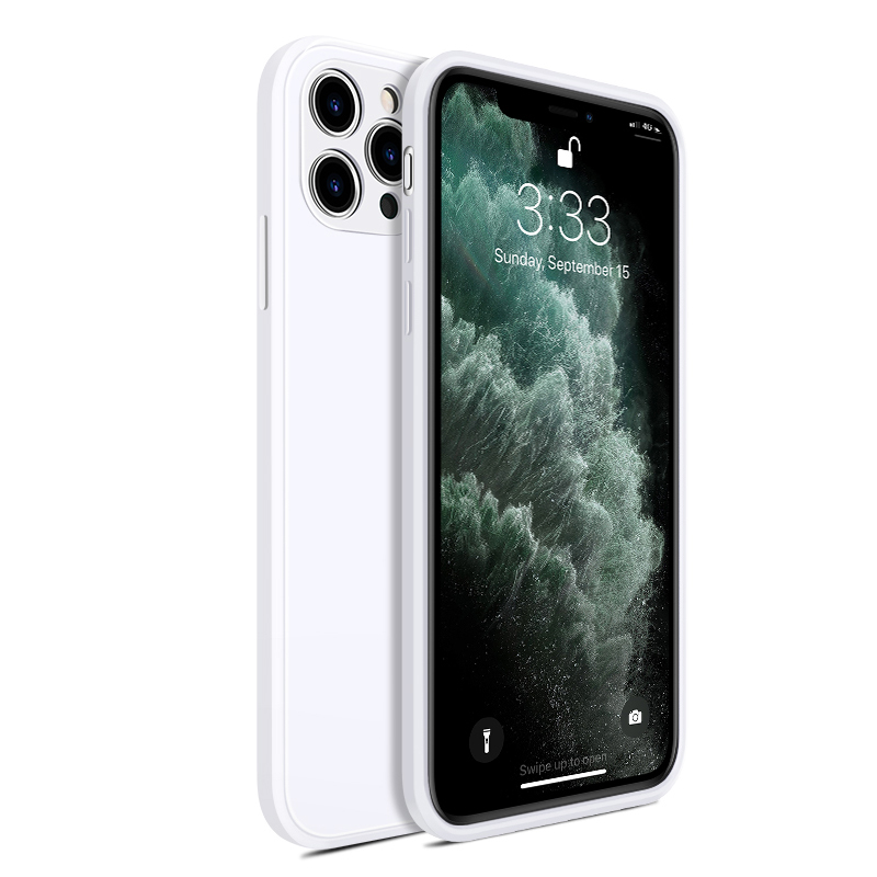 

X-LEVEL High Quality Smooth Liquid Silicone Phone Case for iPhone 11 Pro 5.8 inch - White, iPhone 11 Pro 5.8 inch