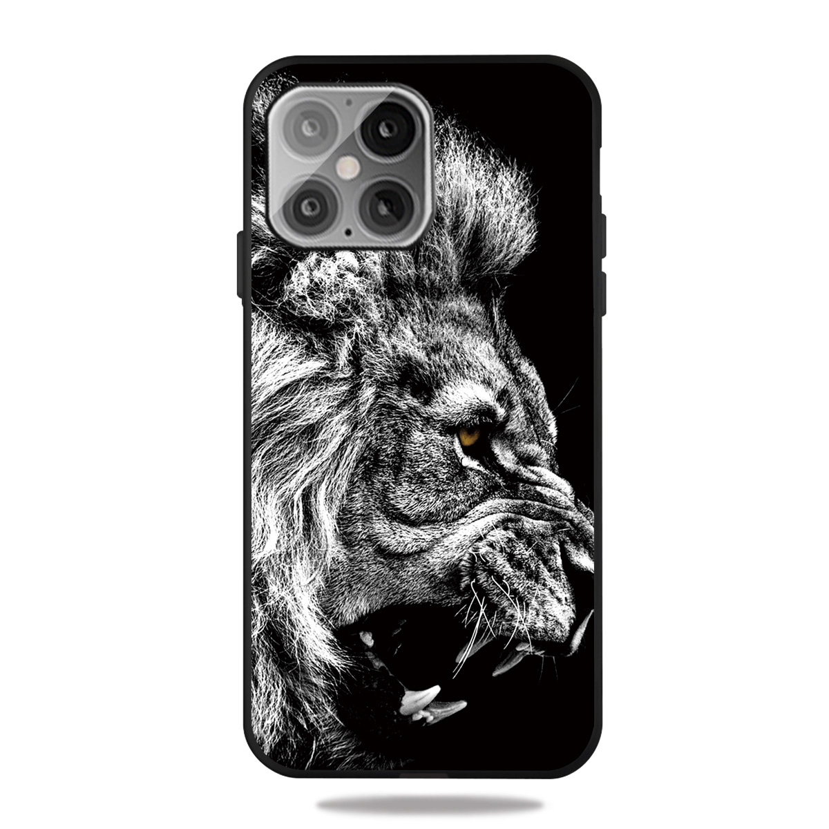 

Pattern Printing Matte TPU Back Cover for iPhone 12 mini - Lion, iPhone 12 mini