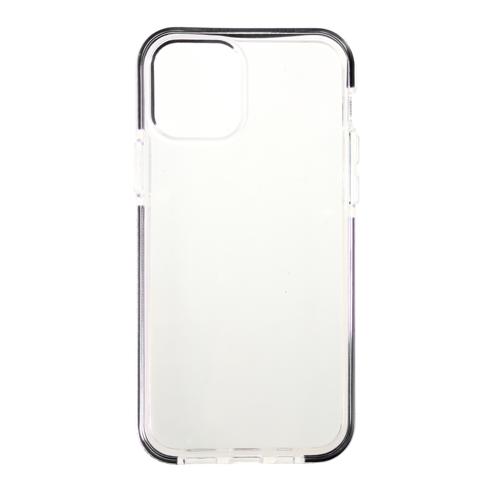 

Bi-color TPU Shell Cell Phone Cover for iPhone 12 Pro/12 - Black, iPhone 12